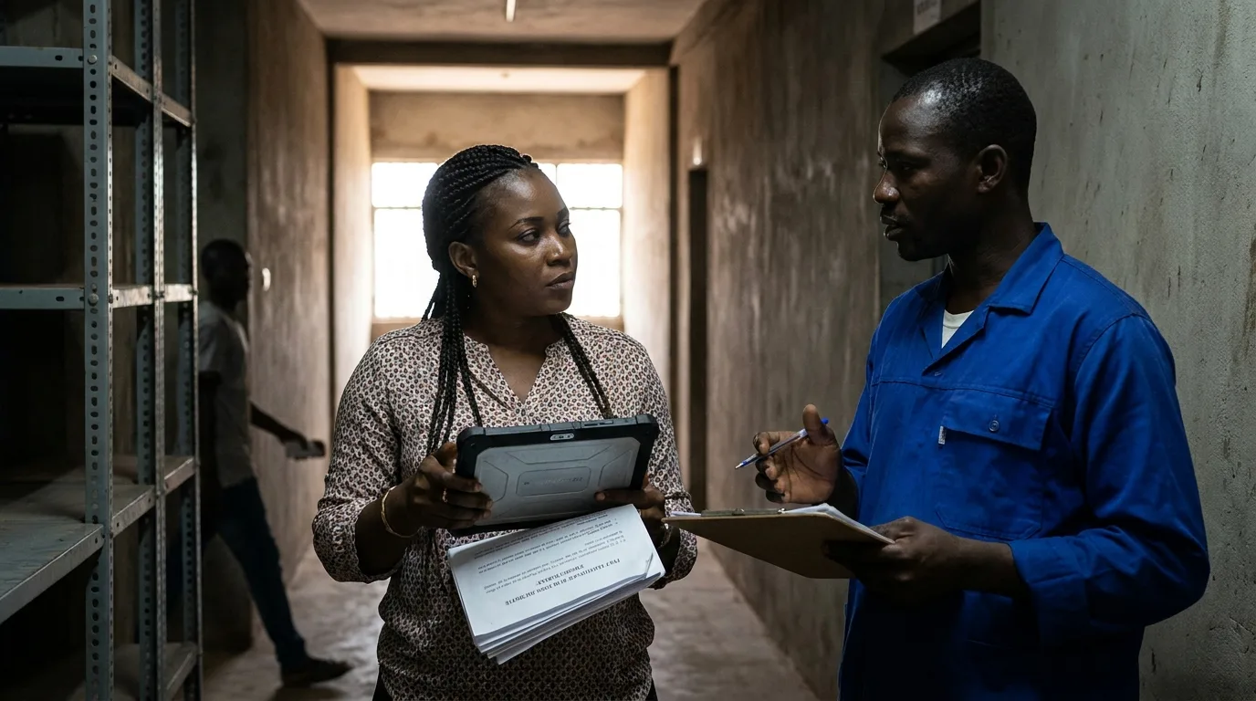 Enquête RH de terrain menée auprès d'un encadrant sur son lieu de travail au Mali